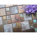 Rustic Copper Wit Pattern Mosaic Tiles (CFM1016)